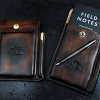 Hinderer Investigator Notebook Leather Case - Dark Brown