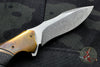 Jeremy Krammes Custom Flipper - Carbon Fiber Handle Copper and Apocalyptic Recurve Blade