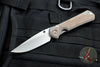 Chris Reeve Large Sebenza 31 Natural Micarta Inlay Drop Point Blade L31-1212 IN CPM S45VN