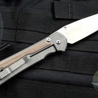 Chris Reeve Large Sebenza 31 Natural Micarta Inlay Drop Point Blade L31-1212 IN CPM S45VN