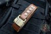 Marfione "APIS" Belt, Mens Brown Buffalo Leather with Titanium Bronze Buckle