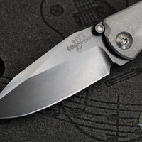 Borka Blades/Marfione Custom Knives Collaboration SBDP Custom Folder Set- Carboquartz with DLC Finished Blade And Hitex Tritium Inlaid Chip
