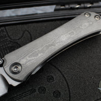Borka Blades/Marfione Custom Knives Collaboration SBDP Custom Folder Set- Carboquartz with DLC Finished Blade And Hitex Tritium Inlaid Chip