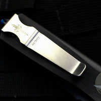 Marfione Custom Combat Troodon Tanto Edge Star Grind OTF Mirror Blade Blue Ringed HW 342-MCK TE HPSGBL