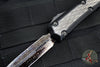 Marfione Custom Makora- Double Edge- Black with DLC Finished Metal Inlay- Vegas Forge Hot Blued Reptilian Damascus Blade