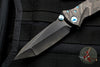 Marfione Custom Socom Elite Tanto Edge Black Camo Fat Carbon Fiber DLC Two-Tone Apocalyptic Blade with Blue Titanium 360-MCK TE BLKCAMOFATCF DLCTTAP