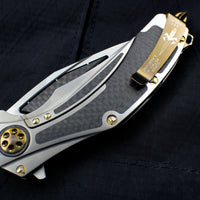 Marfione Custom Super Matrix - R Lightning Strike Carbon Fiber Inlays Mirror Polished Blade