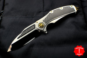 Marfione Custom Super Matrix - R Lightning Strike Carbon Fiber Inlays Mirror Polished Blade