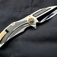 Marfione Custom Super Matrix - R Lightning Strike Carbon Fiber Inlays Mirror Polished Blade