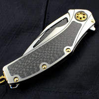 Marfione Custom Super Matrix - R Lightning Strike Carbon Fiber Inlays Mirror Polished Blade