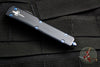Marfione Custom UTX-70 Double Edge Abalone Inlaid Mirror Polish Blade with Blue HW 347-MCK DEAB HPBL
