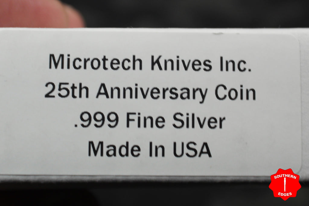 Microtech Silver 25th Anniversary Coin | Southern Edges