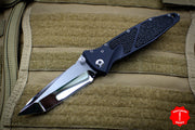 Marfione Custom Socom Elite Special Chisel Ground Tanto Edge Mirror Polish Stingray Inlay 360-MCK CHTE HP