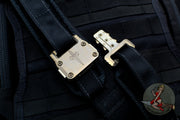Microtech "APIS" Belt, Various Sized Mens Black Tactical Nylon with Titanium Bronze Buckle