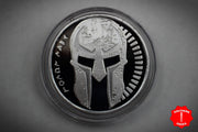Marfione Molon Labe Spartan Medallion Silver Challenge Coin