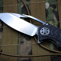 Marfione Custom Mini Matrix with Two-Tone Stonewash Blade Carbon Fiber