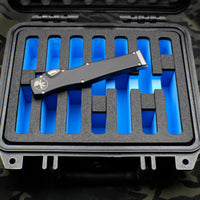 Pelican 1200 Seven Knife Case - Blue Interior