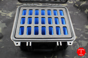 Pelican P-1300 Vertical 21 Knife Case - Blue Interior