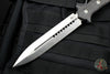 Heretic Nephilim Double Edge Fixed Blade - Stonewash with Carbon Fiber Scales SN05 H003-2A-CF