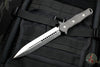 Heretic Nephilim Double Edge Fixed Blade - Stonewash with Carbon Fiber Scales SN05 H003-2A-CF