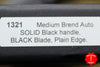 Protech Medium Brend Black Body Black Blade Out The Side (OTS) Auto Knife 1321
