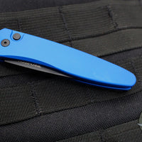 Protech Newport Out The Side OTS Auto- Blue Handle with Black Blade 3407-BLUE