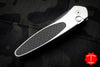 Protech Newport Silver Body Carbon Fiber Inlay Black Blade 3412