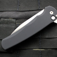 Protech Malibu Flipper Black Handle with a Wharncliffe Stonewash Blade 5101