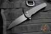 Protech Malibu Flipper Black Textured Handle with a Wharncliffe DLC Black Finished Blade 5106