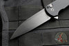 Protech Malibu Flipper Black Textured Handle with a Wharncliffe DLC Black Finished Blade 5106