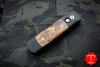 Protech Godson Out The Side Auto (OTS) Black Handle With Maple Burl Wood Inlay Satin Blade 706
