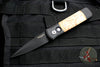 Protech Godson Out The Side Auto (OTS) Black Handle With Maple Burl Wood Inlay Black Blade 707