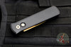 Protech Godson Out The Side Auto (OTS) Black Handle Rose Gold Blade 721-RG