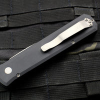 Protech Godfather Out The Side (OTS) Knife- Black Handle- Blasted Blade 920