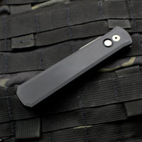 Protech Godfather Out The Side (OTS) Knife- Black Handle- Blasted Blade 920