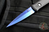 Protech Godfather Black Out The Side (OTS) Knife and Satin Sapphire Blue Blade 921-SB