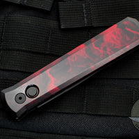 Protech Godfather Out The Side (OTS) Knife- EXCLUSIVE- Venom Red finish With Black Blade & HW 921-VENOM RED