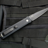 Protech Godfather Black Out The Side (OTS) Knife With Black Blade 921