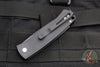 Protech Magic "Whiskers" Tuxedo Black W/ White Micarta Inlay Out The Side (OTS) Auto Hidden Bolster Release Knife Black Blade BR-1.52