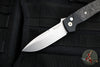Protech Terzuola ATCF Out The Side (OTS) Auto Knife- Black Handle with Fat Carbon Dark Matter Inlays- Stonewash Magnacut Steel Blade BT2731
