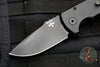 LEFT HAND VERSION! Protech Les George SBR Short Bladed Rockeye Out The Side (OTS) Smooth Black Handle with Black Blade LG403-LH SBR
