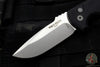 Protech Les George Rockeye Out The Side (OTS) Auto- Black Handle- Stonewash Blade LG301