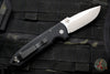 Protech Les George Rockeye Out The Side (OTS) Auto- Black Handle- Stonewash Blade LG301