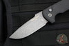 Protech Les George Rockeye Out The Side (OTS) Auto- Black Handle- Acid Wash Blade LG311