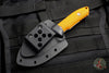 Protech Les George SBR Short Bladed Rockeye Orange G-10 Handle Stonewash/Satin Fixed Blade LG501-Orange SBR