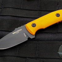 Protech Les George SBR Short Bladed Rockeye Fixed Blade- Orange G-10 Handle- Satin Blade LG511-Orange