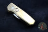 Protech Runt Special Blade Show Aluminum Bronze Smooth Body Mirror Wharncliffe Blade Out The Side (OTS) Auto Knife R5116
