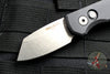 Protech Runt Black Handle Stonewash Reverse Tanto Blade Out The Side (OTS) Auto Knife R5201