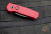 Protech Runt OTS Auto Knife- Wharncliffe- Red Handle- Black DLC Finished Magnacut Steel Blade  R5303-RED