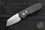 Protech Runt 5 OTS Auto Knife- Reverse Tanto- Textured Black Handle- Stonewash Magnacut Steel Blade  R5405